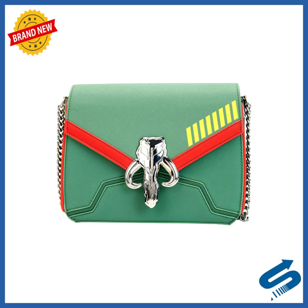 Star Wars Boba Fett Cosplay Crossbody Bag Vegan Leather Adjustable Strap